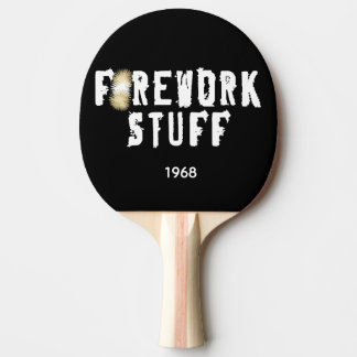 Raquette De Ping Pong Feu d'artifice avec un objet cool