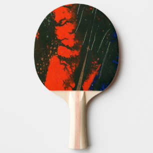 Raquette De Ping Pong "Feu de marais #4" Pagaie Abstraite Ping Pong