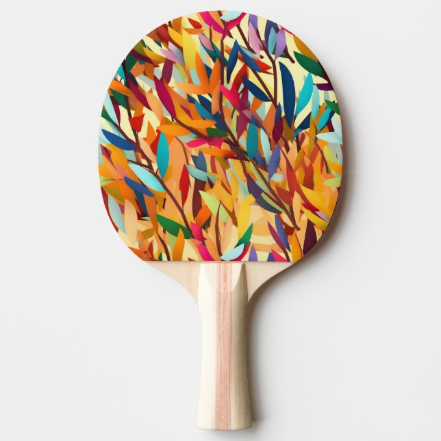 Raquette De Ping Pong Feuille coloré (Devant)