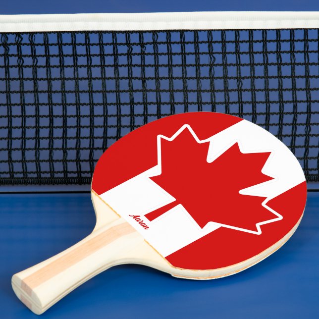 Raquette De Ping Pong Feuille d'érable du Canada (Insitu)