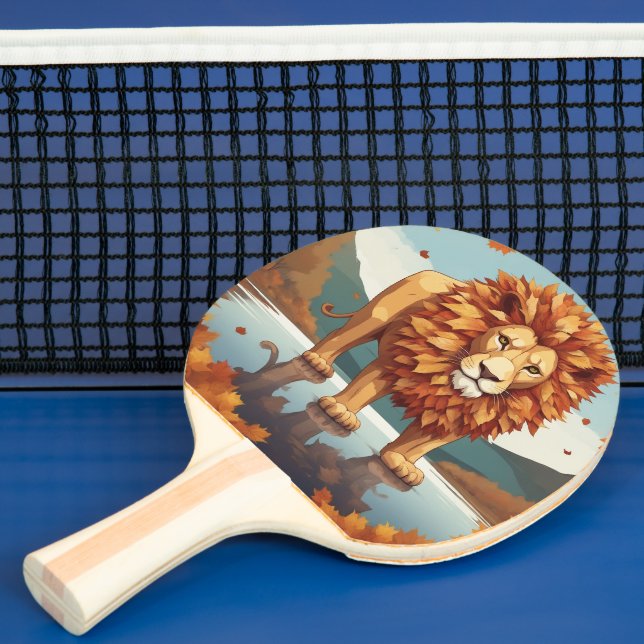Raquette De Ping Pong Feuilles d'automne Lion mâle (Insitu)