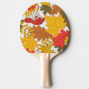 Raquette De Ping Pong Feuilles d'automne, simple motif transparent