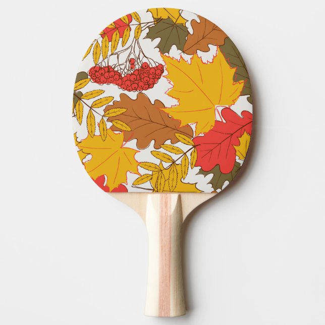 Raquette De Ping Pong Feuilles d'automne, simple motif transparent (Devant)