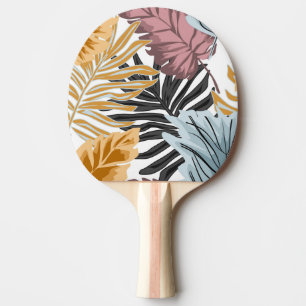 Raquette De Ping Pong Feuilles de palmiers, tropical, botanique, jungle,