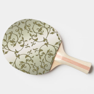 Raquette De Ping Pong Feuilles qui défilent en olive