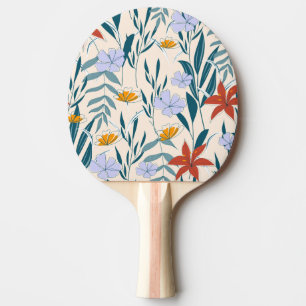 Raquette De Ping Pong Feuilles tropicaux : Arrière - plan Abstrait à la