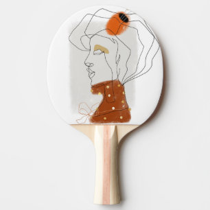 Raquette De Ping Pong Feuilles tropicaux, Design Motif sans couture.