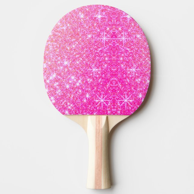 Raquette De Ping Pong Fille rose étincelle (Devant)