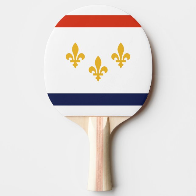 Raquette De Ping Pong Flag of New Orleans, Louisiana Ping-Pong Paddle (Devant)