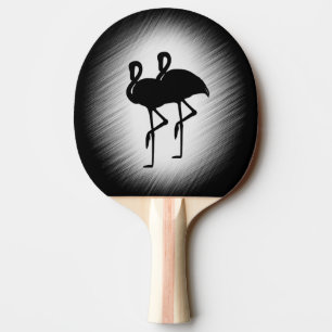 Raquette De Ping Pong Flamant rose noir et blanc