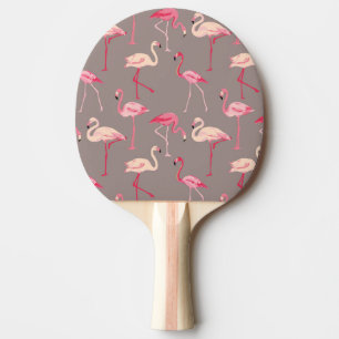 Raquette De Ping Pong Flamants roses rétro