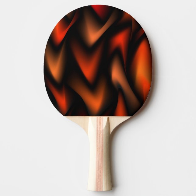 Raquette De Ping Pong Flammes de feu Abstraites (Devant)