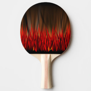 RAQUETTE DE PING PONG FLAMMES D'INCENDIE