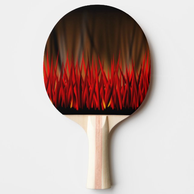 RAQUETTE DE PING PONG FLAMMES D'INCENDIE (Devant)