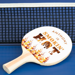 Raquette De Ping Pong Flammes d'incendie CHAUD SMOKIN Funny Personnalisé