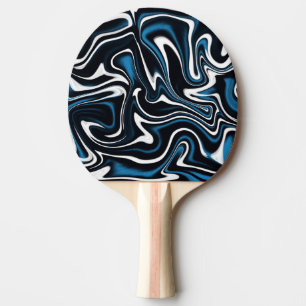Raquette De Ping Pong Flèches bleues, noires et blanches