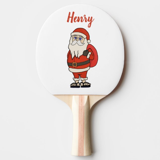 Raquette De Ping Pong Flèches de Noël du Père Noël sur mesure (Devant)
