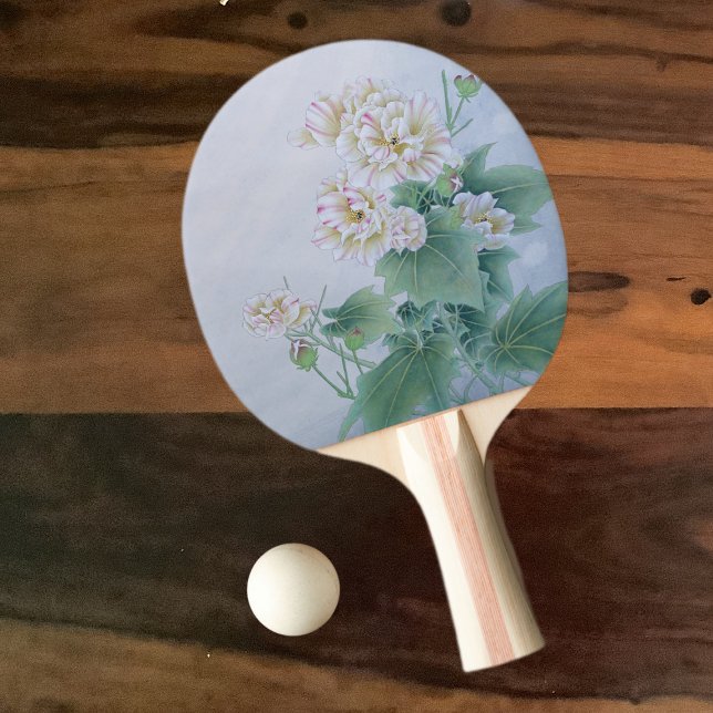 Raquette De Ping Pong Fleur chinoise avec papillon (Créateur téléchargé)