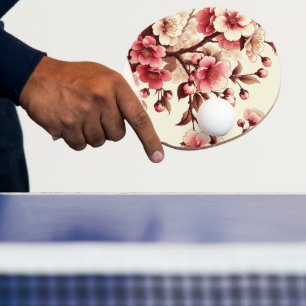 Raquette De Ping Pong Fleur de Cerisier