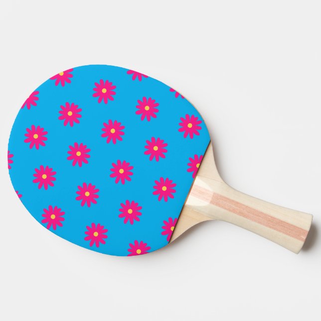 Raquette De Ping Pong Fleur rose estivale (Côté)