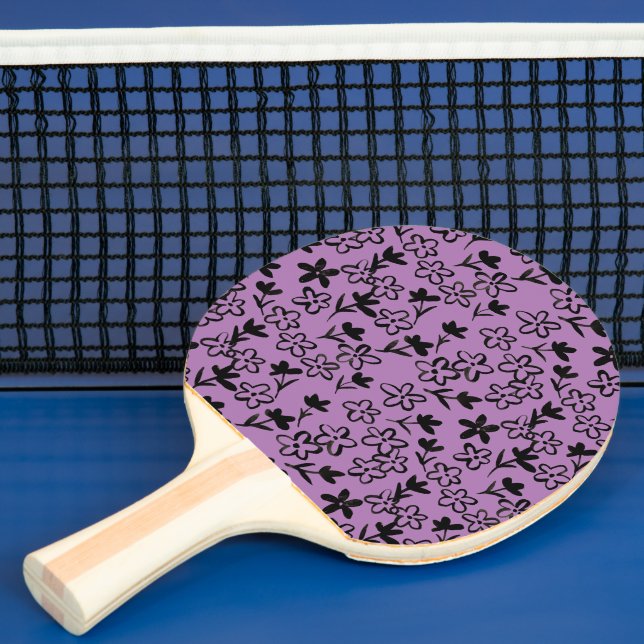 raquette de ping pong fleurs (Insitu)