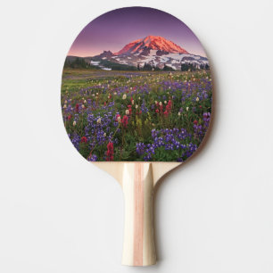 Raquette De Ping Pong Fleurs colorées en parc national plus pluvieux