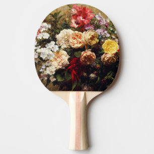 Raquette De Ping Pong Fleurs d'été vintages par Henri Fantin-Latour