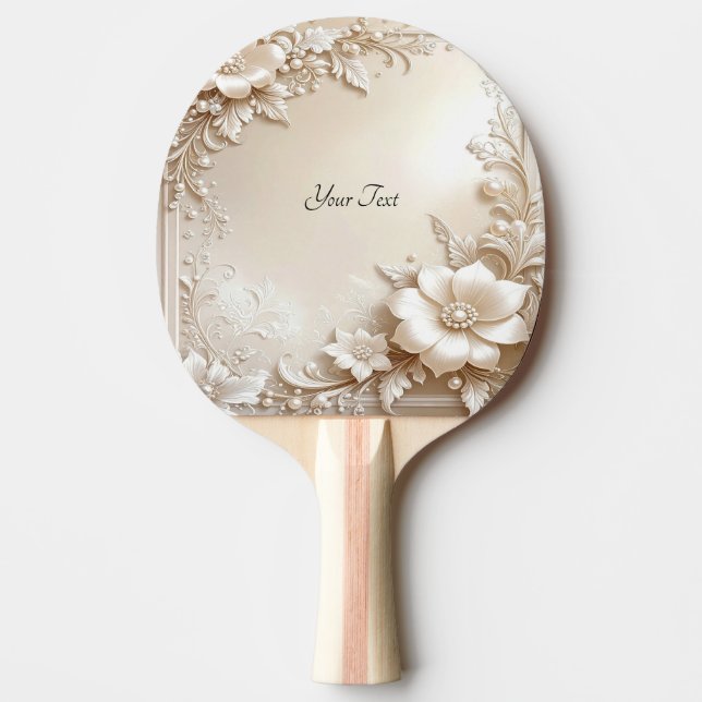 Raquette de ping pong Fleurs d'Ivoire (Devant)