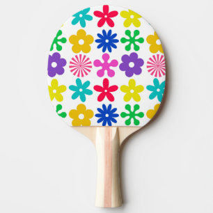 Raquette De Ping Pong FLEURS RÉTRO super