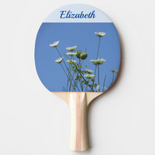 Raquette De Ping Pong Fleurs sauvages de crème Corfou
