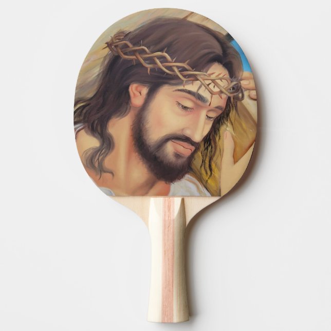 Raquette De Ping Pong Foi chrétienne Jésus Christ (Devant)