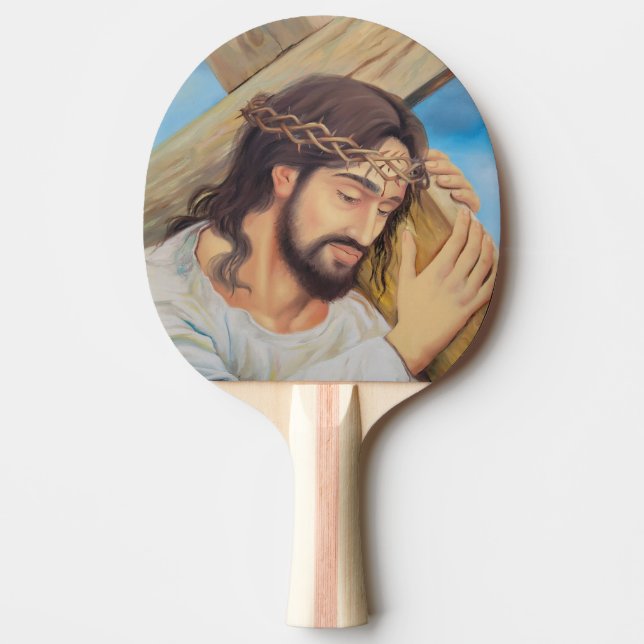 Raquette De Ping Pong Foi chrétienne Jésus Christ (Devant)