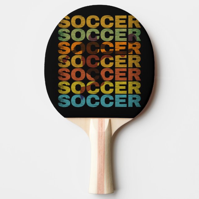 RAQUETTE DE PING PONG FOOTBALL VINTAGE (Devant)