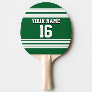 Raquette De Ping Pong Forest Green White Team