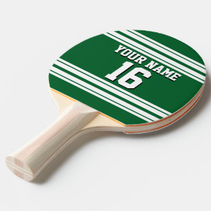 Raquette De Ping Pong Forest Green White Team