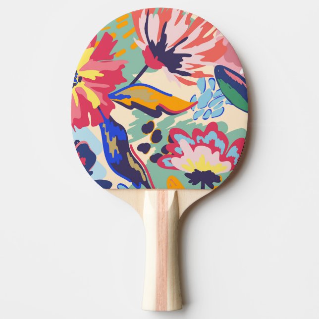 Raquette De Ping Pong Forêt et rose (Devant)