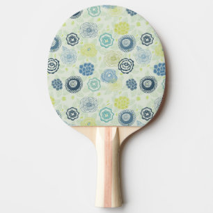 Raquette De Ping Pong Forme florale élégante avec fleurs mignonnes
