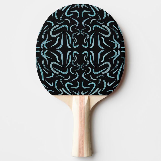 Raquette De Ping Pong Formes de contour effilées remplies de couleurs aq (Devant)