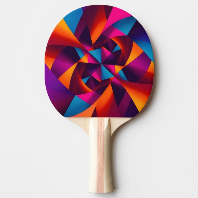 Raquette De Ping Pong Formes géométriques abstraites (Devant)