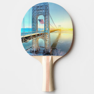 Raquette De Ping Pong Fort se reliant Lee NJ et Manhattan NYPlus de GWB