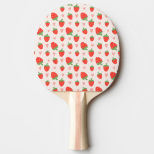 Raquette De Ping Pong Fraises et Coeurs Douces Ping Pong Paddle