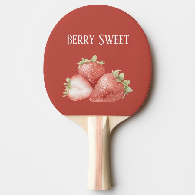 Raquette De Ping Pong Fraises Sucrées aux Fruits   (Devant)