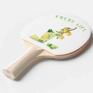Raquette De Ping Pong Fres Lemon Drink Ping Paddle - Texte personnalisé