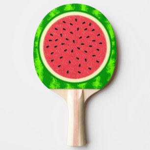 Raquette De Ping Pong Fruit d'été de la tranche de pastèque à la croûte