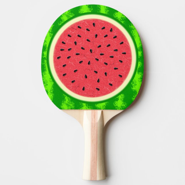 Raquette De Ping Pong Fruit d'été de la tranche de pastèque à la croûte (Devant)