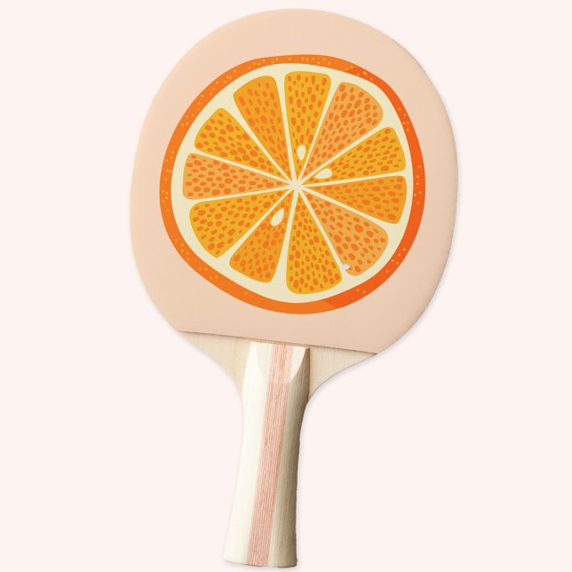 Raquette De Ping Pong Fruit Fun aux agrumes orange (Orange citrus fruit fun ping pong paddle)