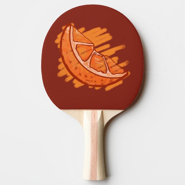 Raquette De Ping Pong Fruit Motif Sang Orange Cadeaux (Dos)