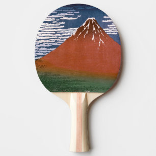 Raquette De Ping Pong Fuji rouge, Aka Fujiyama Volcan Katsushika Hokusai