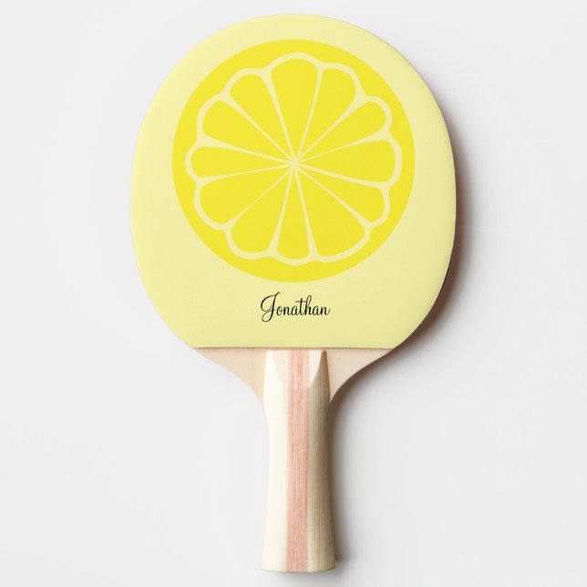 Raquette De Ping Pong Fun Cool Lemon Jaune (Devant)