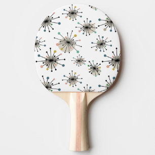 Raquette De Ping Pong Funky Atomic Starburst Rétro Mi-Siècle moderne